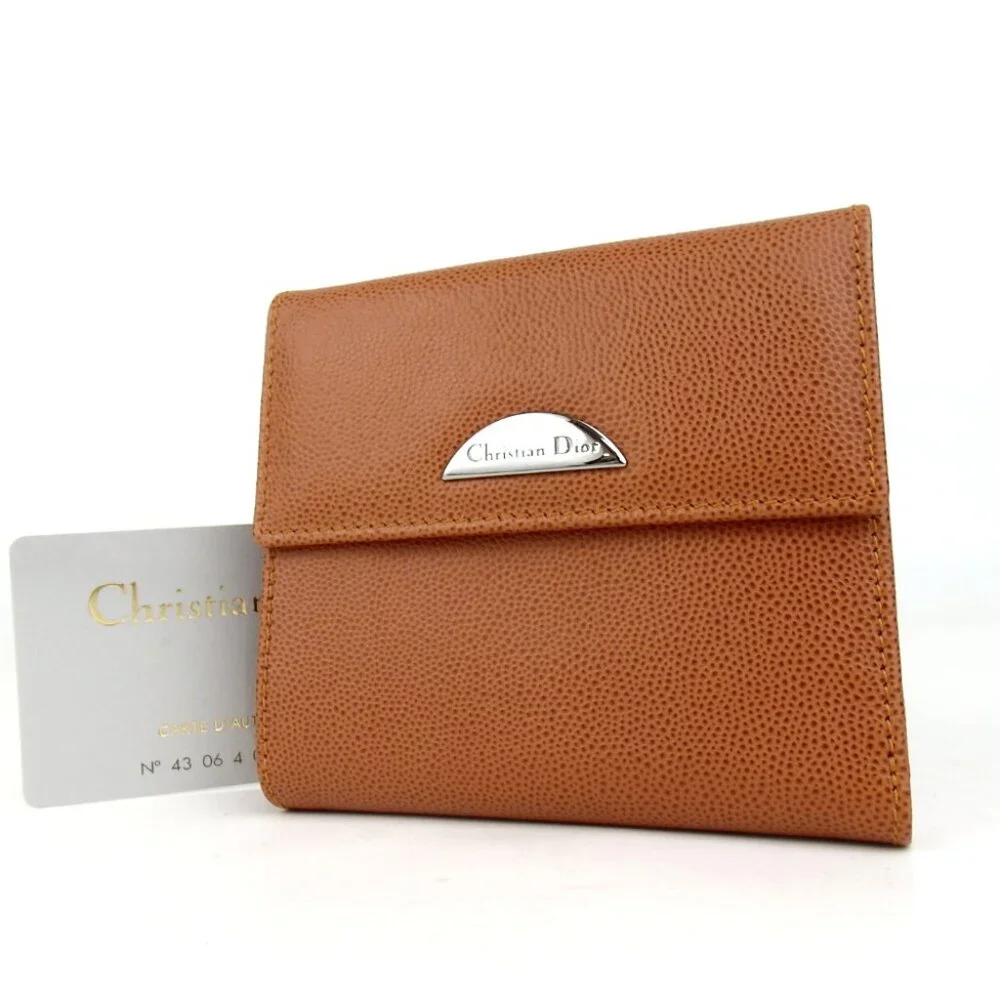 Authentic Christian Dior wallet leather [Used]